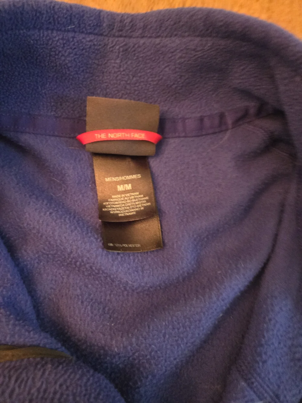 The North Face Men's Blue Fleece Pullover Jacket